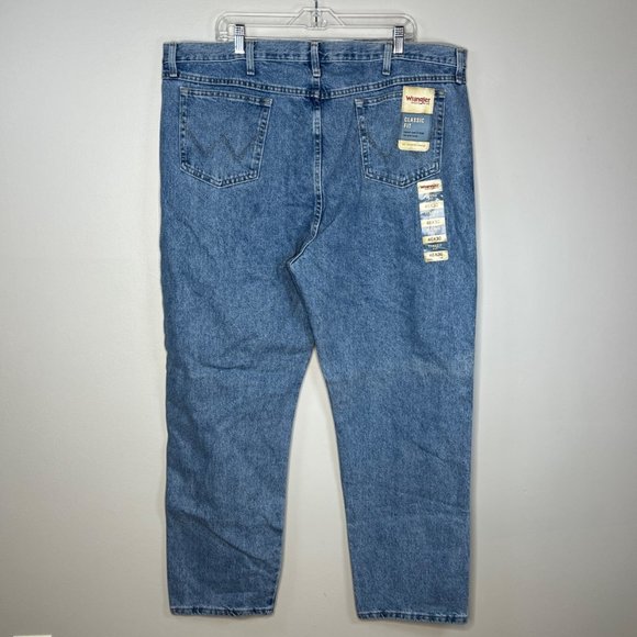 Wrangler Jeans‎ Mens 46x30 Blue Classic Fit Rugged Wear Denim Americana Vintage - Picture 3 of 9
